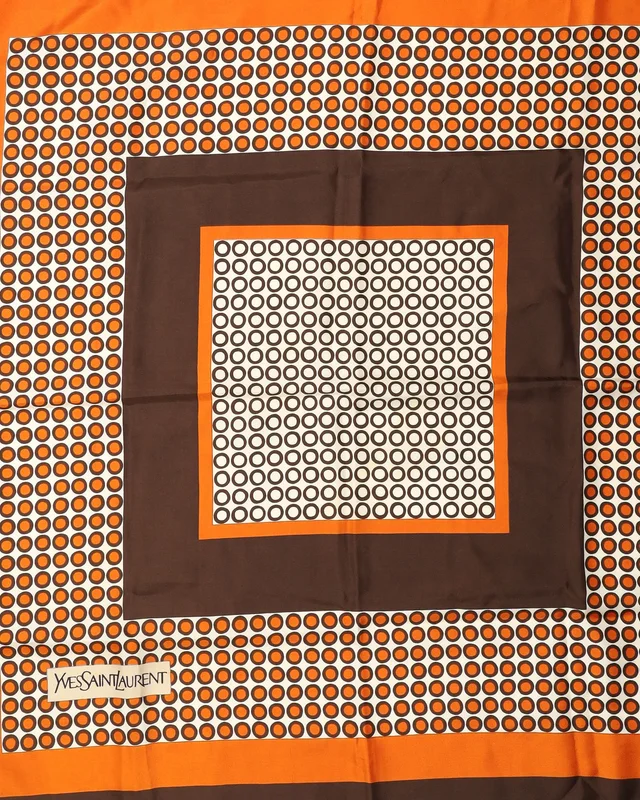Saint Laurent 90 Silk Scarf in Silk from A Retro Tale, photo 2 of 3