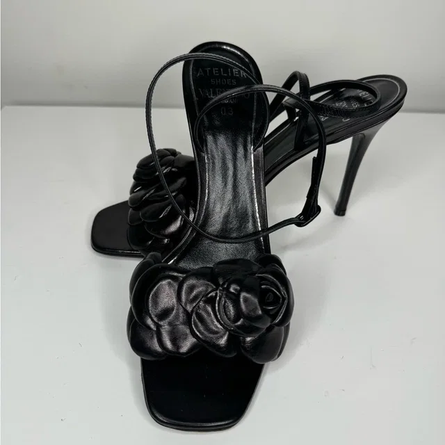 Valentino Garavani Atelier 03 Rose Edition Ankle Strap Sandals in black from Poshmark