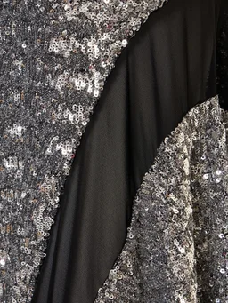 The Attico Long dress with deep neckline in 100% Polyester, photo 4 of 5 from LUISAVIAROMA