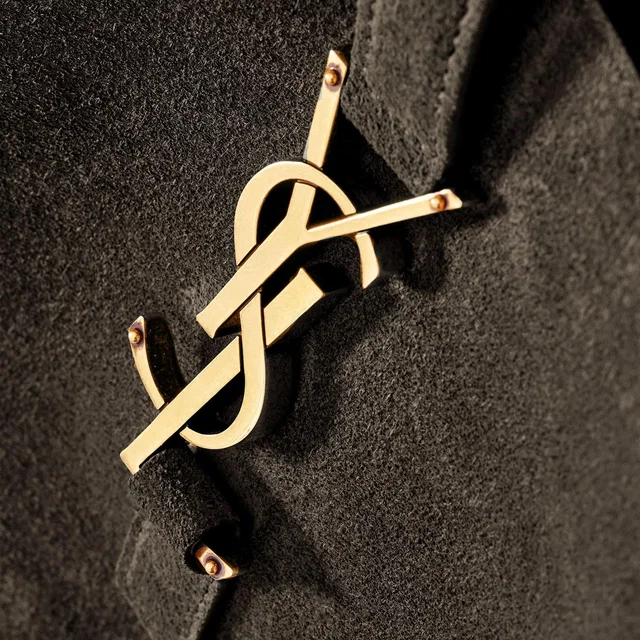 Saint Laurent Shoulder Bag — Brown Suede in Brown Suede from HEWI