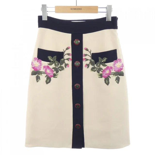 Gucci Skirt Beige in Beige from The Reluxe