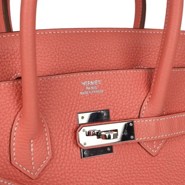 Hermès Birkin 35 Crevette Clemence Palladium Hardware in Clemence leather from Madison Avenue Couture, photo 7 of 9