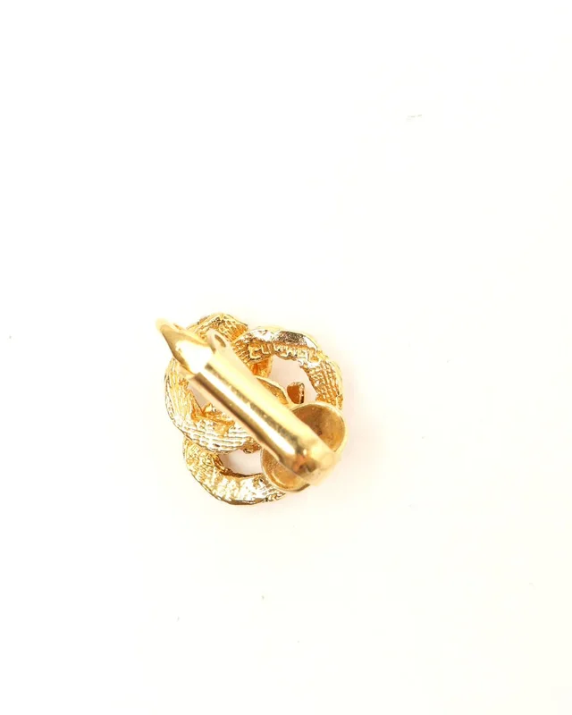 Chanel CC Clip-on Earrings from A Retro Tale, photo 4 of 4