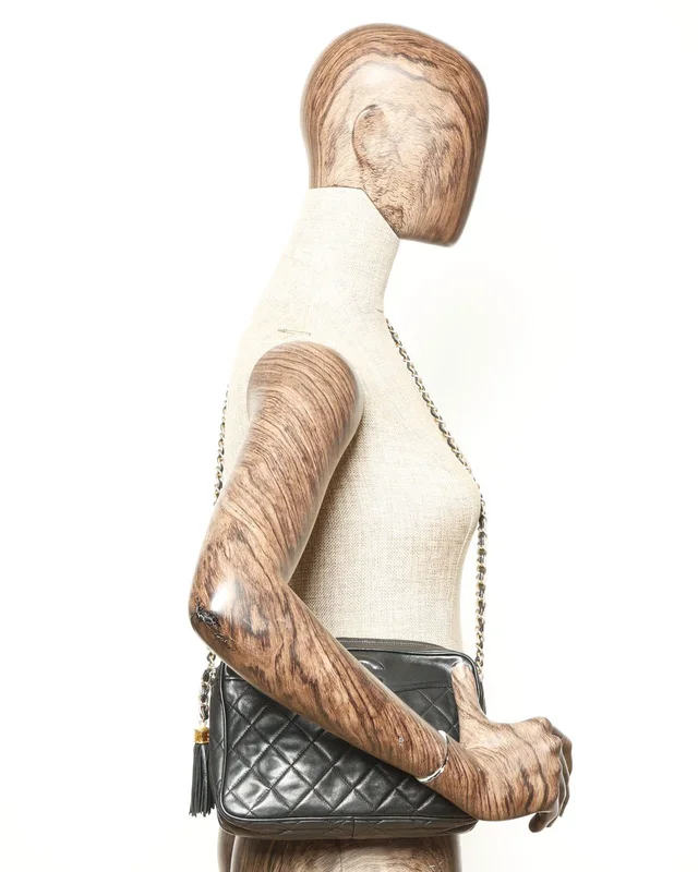 Chanel Lambskin Quilted CC Tassel Camera Bag in Lambskin from A Retro Tale, photo 10 of 10
