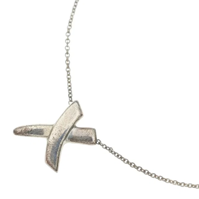 Tiffany & Co. Paloma Picasso Kiss Necklace Silver in Silver from The Reluxe