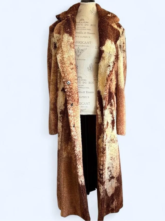 Diesel Faux Fur Coat in brown|red|neutral from Poshmark