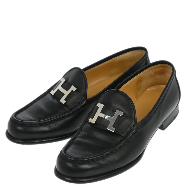 Hermès Leather Constance Loafers Shoes #36 in Leather from AMORE Vintage Tokyo