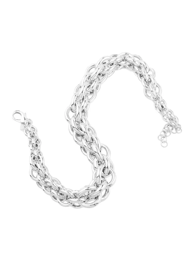 FEDERICA TOSI Necklace LACE CHRISTY with silver and silver-colored metal details, women, photo 2 of 6 from Gaudenzi Boutique
