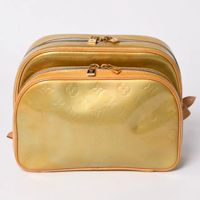 Louis Vuitton Murray Marley Backpack Monogram Vernis Yellow Brown in Brown Leather from The Reluxe