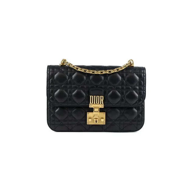 Dior Addict Flap Lambskin Black in Black Lambskin from The Purse Affair