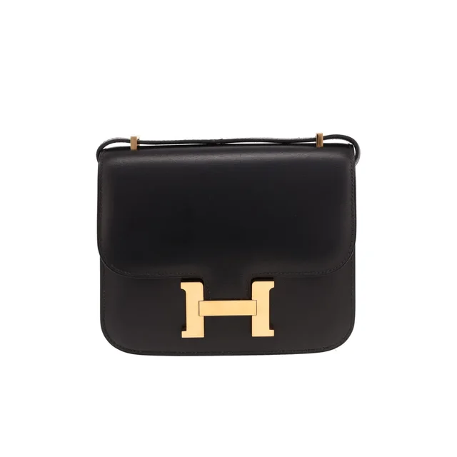 Hermès Constance handbag, 18 cm, small size in Black Box leather from Collector Square, photo 2 of 5