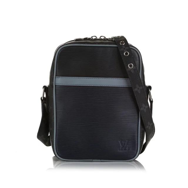 Blue Louis Vuitton Epi Monogram Danube PM Crossbody Bag in Blue Coated canvas from Designer Revival