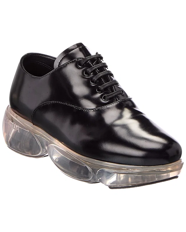 Prada Rubber & Leather Sneaker, image 1 of 1 from Gilt