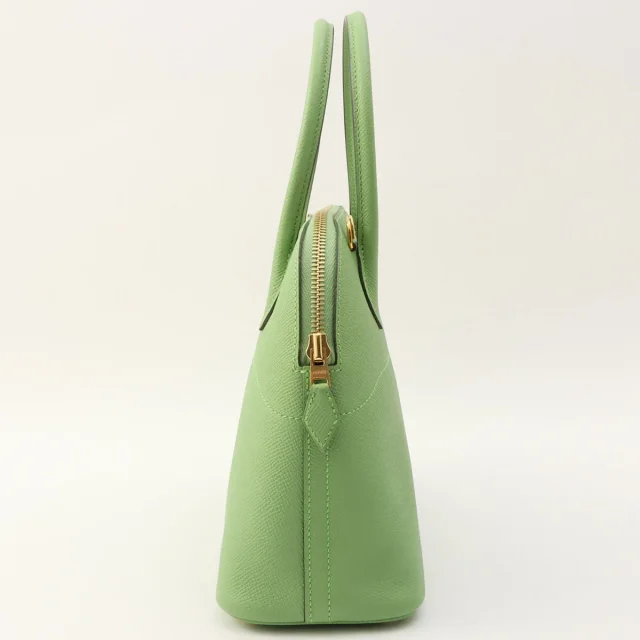 Hermès 2020 Bolide 27 Vert Criquet in Green Epsom leather from VINTAGE QOO TOKYO, photo 4 of 12