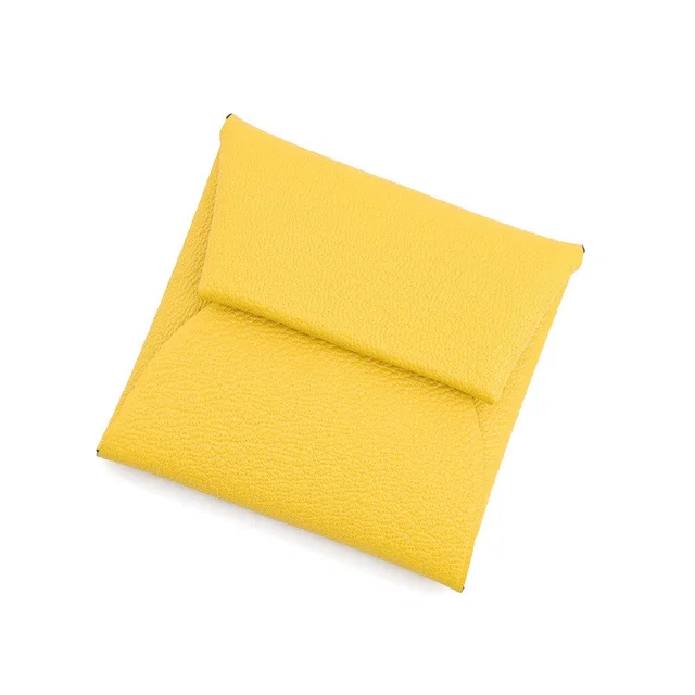 Hermès Bastia Jaune de Naples Chevre Myzore Goatskin in Yellow Goatskin from GALLERY RARE