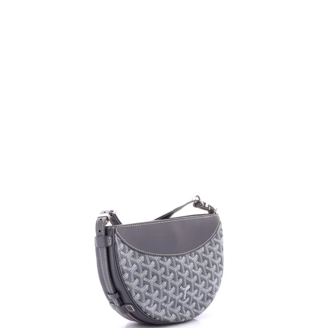Goyard Hirondelle Shoulder Bag Coated Canvas and Leather in gray Coated canvas from Rebag, photo 2 of 7
