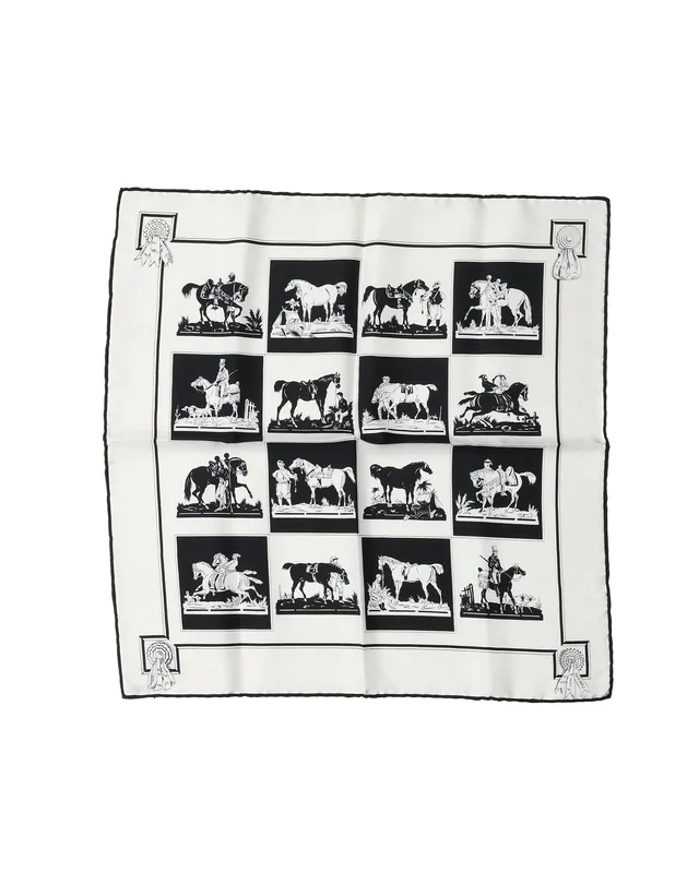 Hermès Carré 42 Les Allures du Cheval Silk Scarf in Silk from A Retro Tale, photo 2 of 2