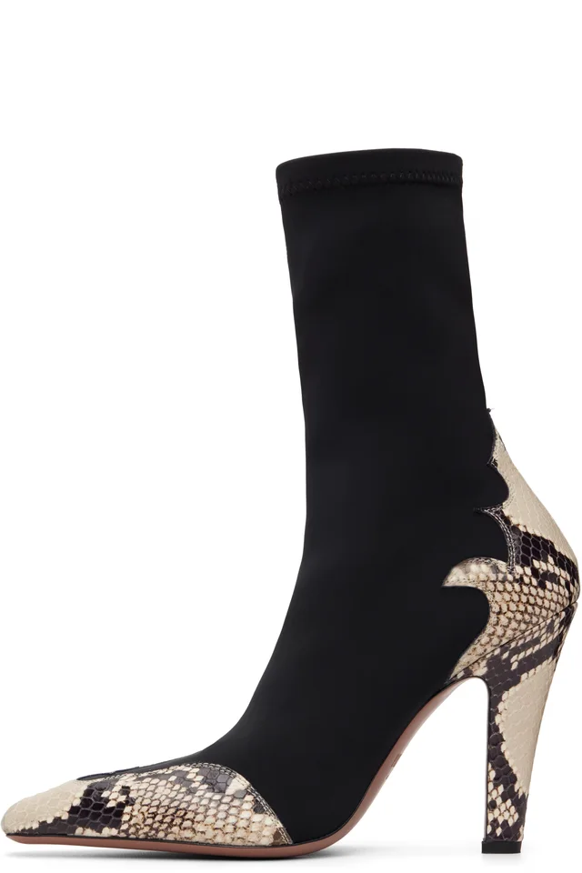 Paris Texas Black Belle Western 100 Ankle Boots, photo 3 of 5 from SSENSE