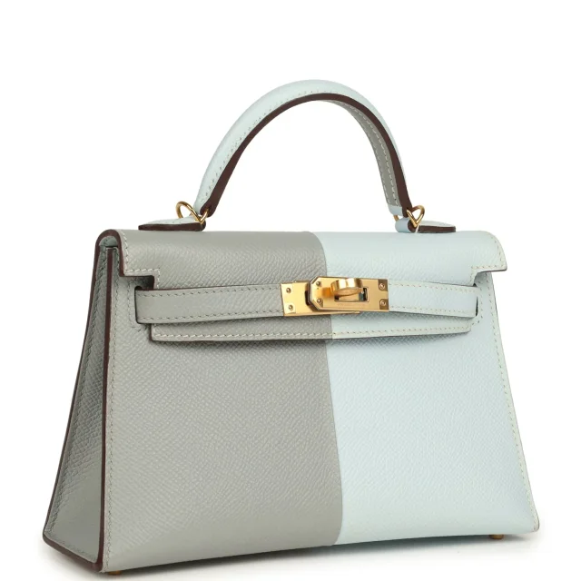 Hermès Special Order (HSS) Kelly Sellier 20 Casaque Bleu Brume in Blue Epsom leather from Madison Avenue Couture, photo 2 of 8