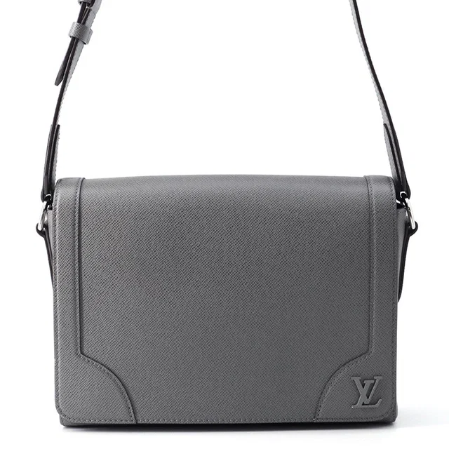 Louis Vuitton New Flap Messenger GrisM30808 Taiga Leather in Leather from GALLERY RARE