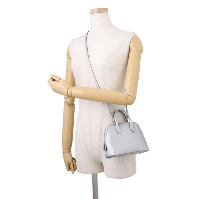 Hermès Bolide 1923 Argent Chevre Shamqila Size Mini in Silver Goatskin from GALLERY RARE, photo 6 of 11