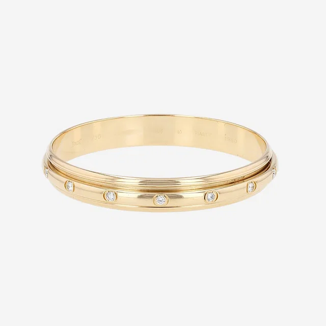 Piaget Possession bangle in yellow gold and diamonds in Yellow from Collector Square