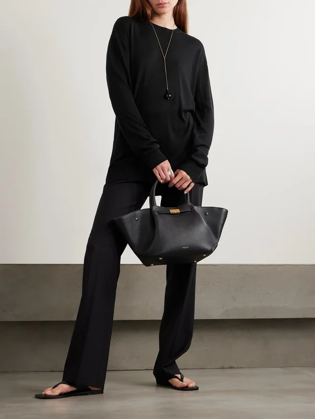 TOTEME Lyocell-blend T-shirt in Black, photo 2 of 2 from NET-A-PORTER (Canada)