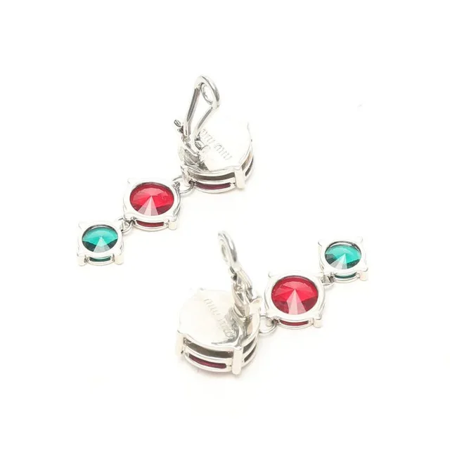 Miu Miu Rhinestone Dangling Earrings from A Retro Tale, photo 3 of 4