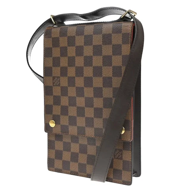 Louis Vuitton Portobello Messenger Damier Brown Canvas Bag in Brown Canvas from HEWI