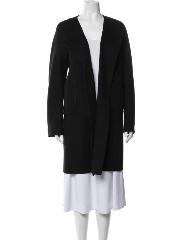 Jil Sander Cashmere Coat in blue Cashmere from The RealReal