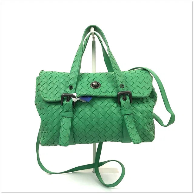 Bottega Veneta Intrecciato Messenger Bag with Brunito Hardware in Woven leather from Luxury Promise