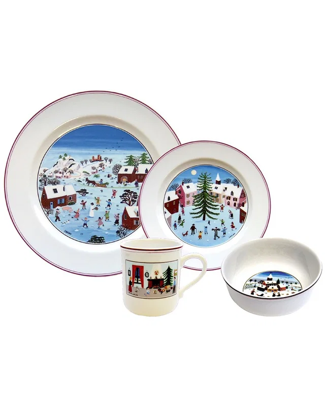 Villeroy & Boch Naif Christmas 4PC Dinnerware Set, image 1 of 1 from Rue La La