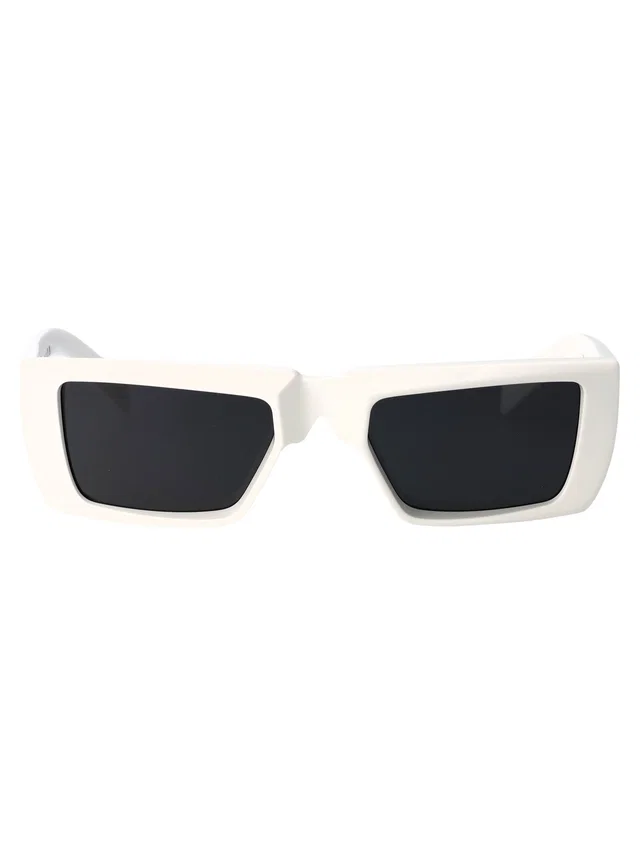 Prada 0pr Rectangular Acetate Sunglasses — White in White from HEWI