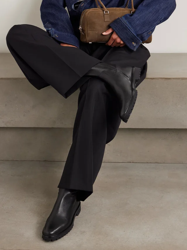 LOEFFLER RANDALL Danny stretch-leather ankle boots in Black, photo 2 of 2 from NET-A-PORTER (Canada)