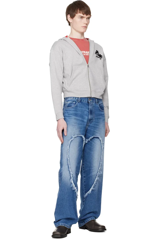 Carne Bollente Gray Serena 'Stars and Studs' Hoodie, photo 4 of 4 from SSENSE