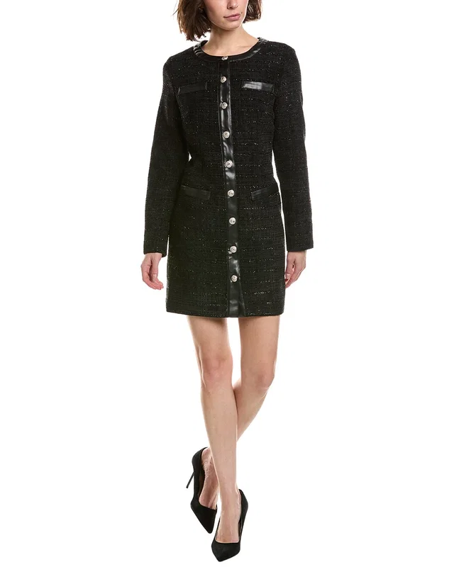 Pascale La Mode Tweed Fitted Formal Dress, image 1 of 1 from Rue La La