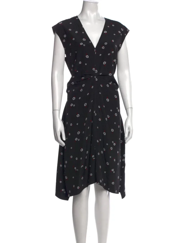 Proenza Schouler Silk Midi Length Dress in black Silk from The RealReal