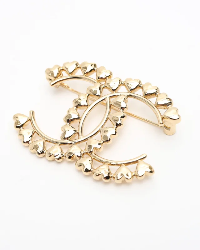 Chanel Coco Mark Heart Brooch from A Retro Tale, photo 2 of 5
