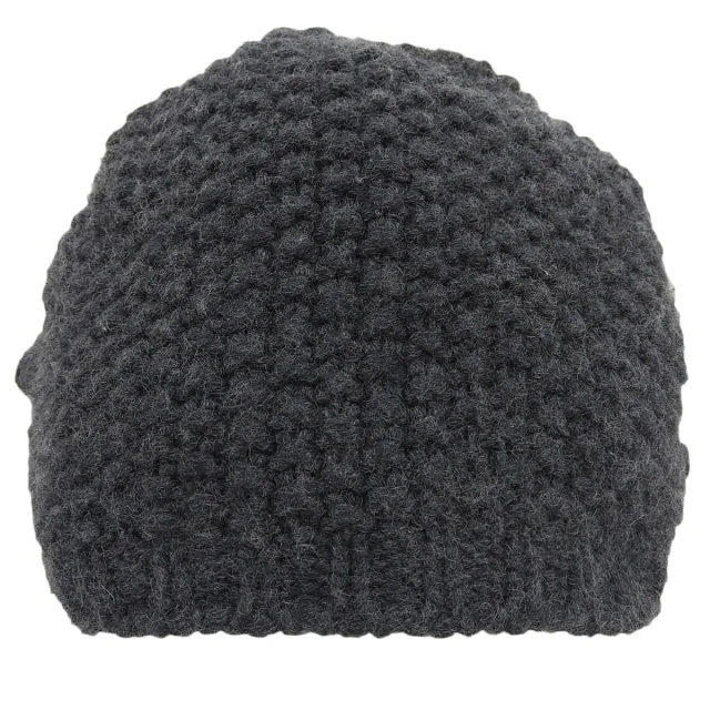 Chanel Cashmere CC Mark Knit Cap Grey in Grey Cashmere from VINTAGE QOO TOKYO, photo 2 of 10
