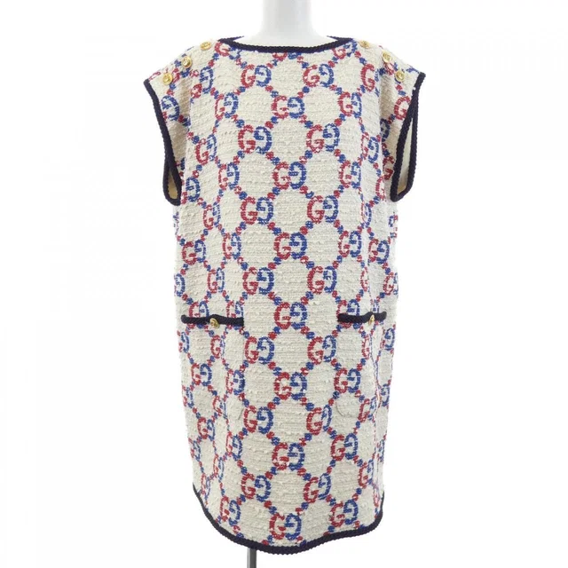 Gucci Zabil Dress Beige in Beige from The Reluxe
