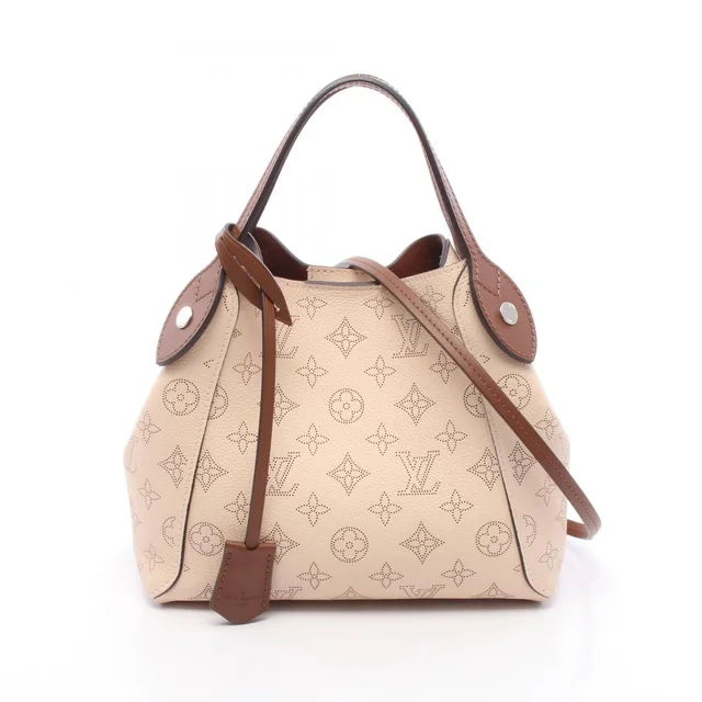 Louis Vuitton Handbag Hina PM Mahina Cream 2-Way Leather in White Leather from The Reluxe