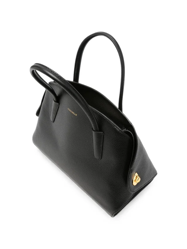 Coccinelle Tylde grained leather tote bag, photo 2 of 5 from SENSER