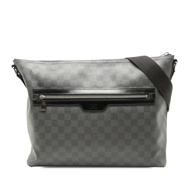 Black Louis Vuitton Damier Graphite Mick MM Crossbody Bag in Black Canvas from Designer Revival, photo 1 of 1