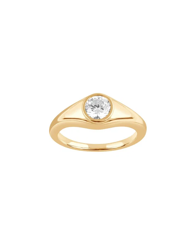 Lab Grown Diamonds Plated Silver 0.62 ct. tw. Lab-Grown Diamond Solitaire Ring, image 1 of 1 from Rue La La