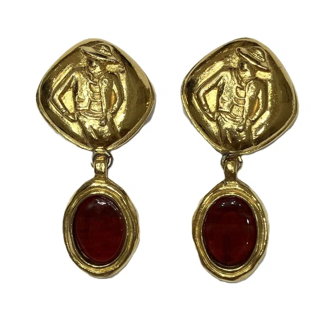 Chanel Mademoiselle Earrings Alloy Gripoix from The Reluxe