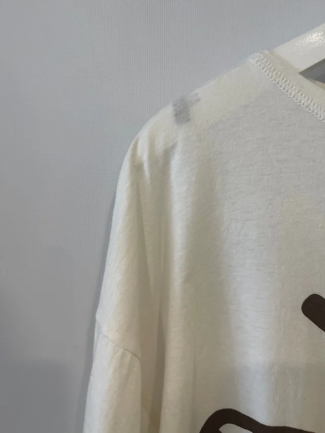 x Cactus Jack Menswear White T-Shirt with Brown Dior Logo Size XXL (UK 44) in Brown from Sellier, photo 2 of 2