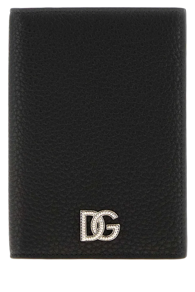 Dolce & Gabbana Leather Wallet — Black Exterior in Black Leather from HEWI