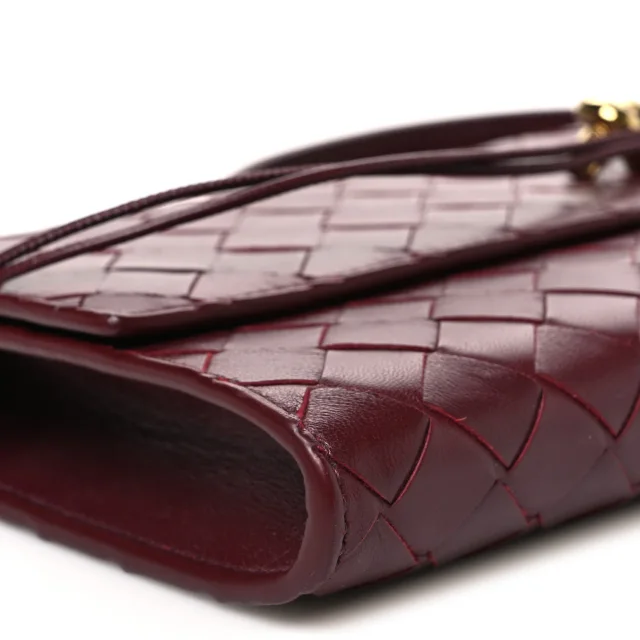 Bottega Veneta Nappa Intrecciato Long Andiamo Top Handle Clutch Barolo in Nappa leather from FASHIONPHILE, photo 10 of 11