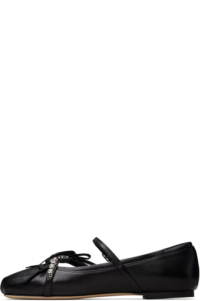 Jimmy Choo Black Loli Ballerina Flats, photo 3 of 4 from SSENSE