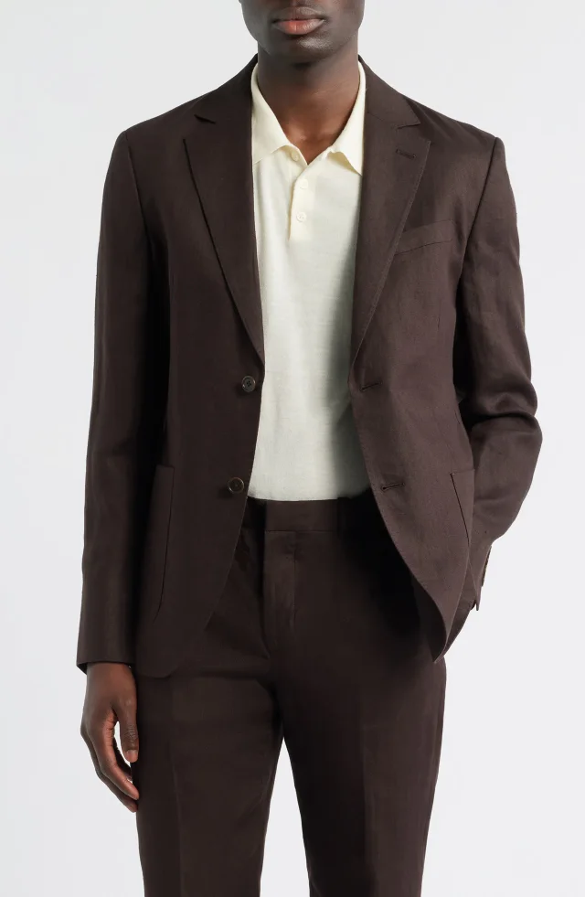 Nordstrom Henrik Trim Fit Solid Italian Linen Suit Separate Jacket from Nordstrom Rack, photo 1 of 1
